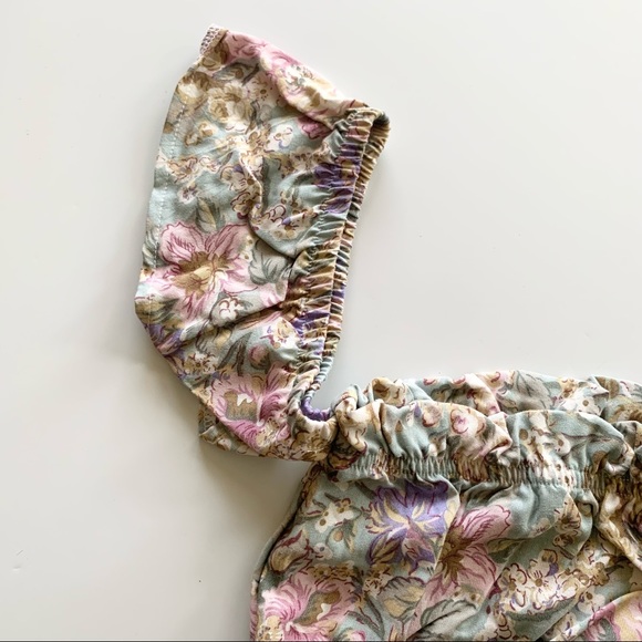 🌸New🌸 Urban Renewal Recycled Floral Off-the-shoulder Crop top M/L - Picture 4 of 9